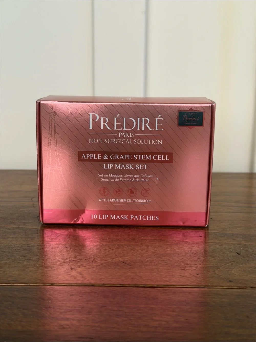 Apple & Grape Stem Cell Lip Mask Set - Pink. Pkg of 10.